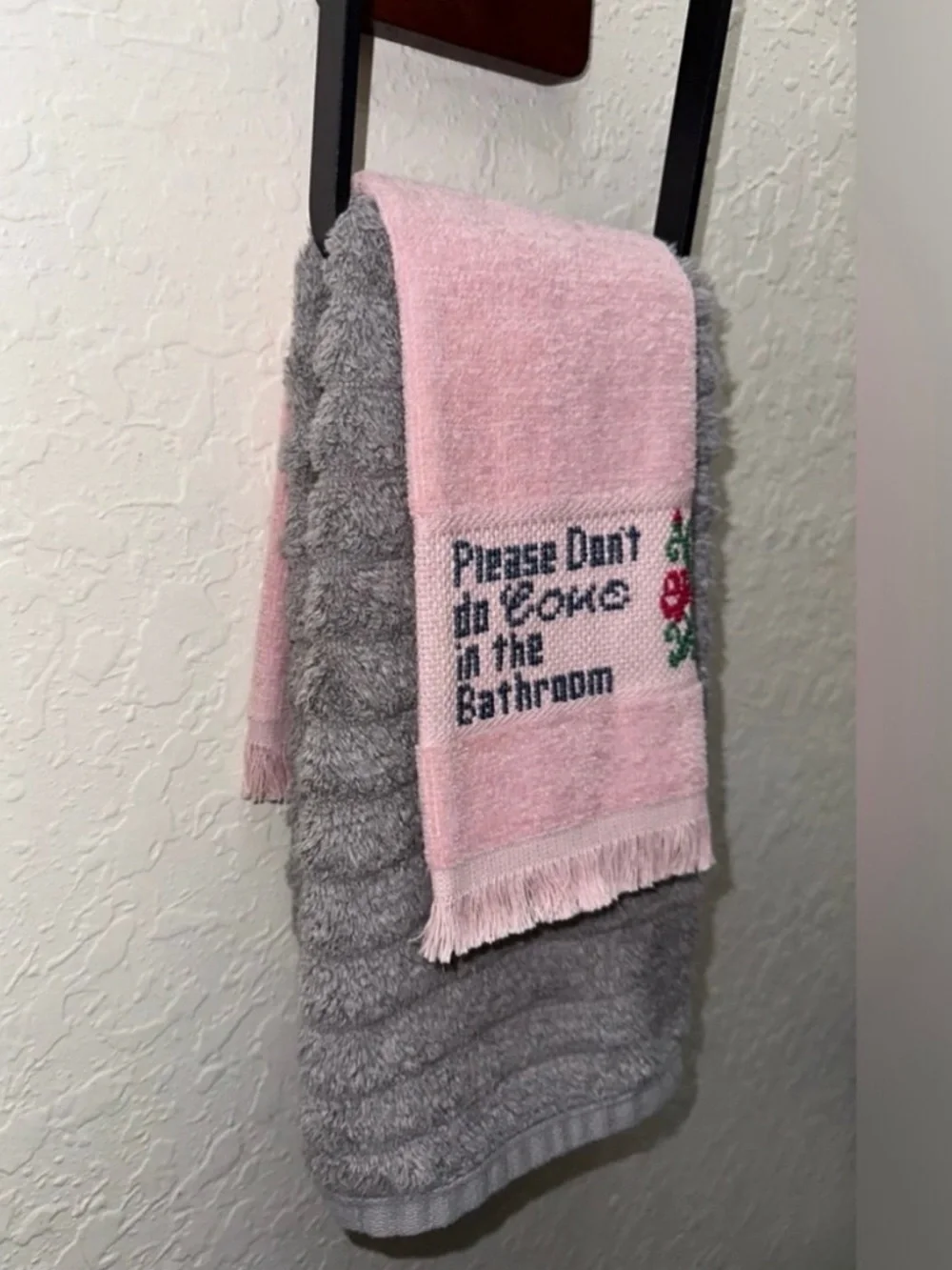 Handmade Please don’t do Coke in the Bathroom Funny Towel